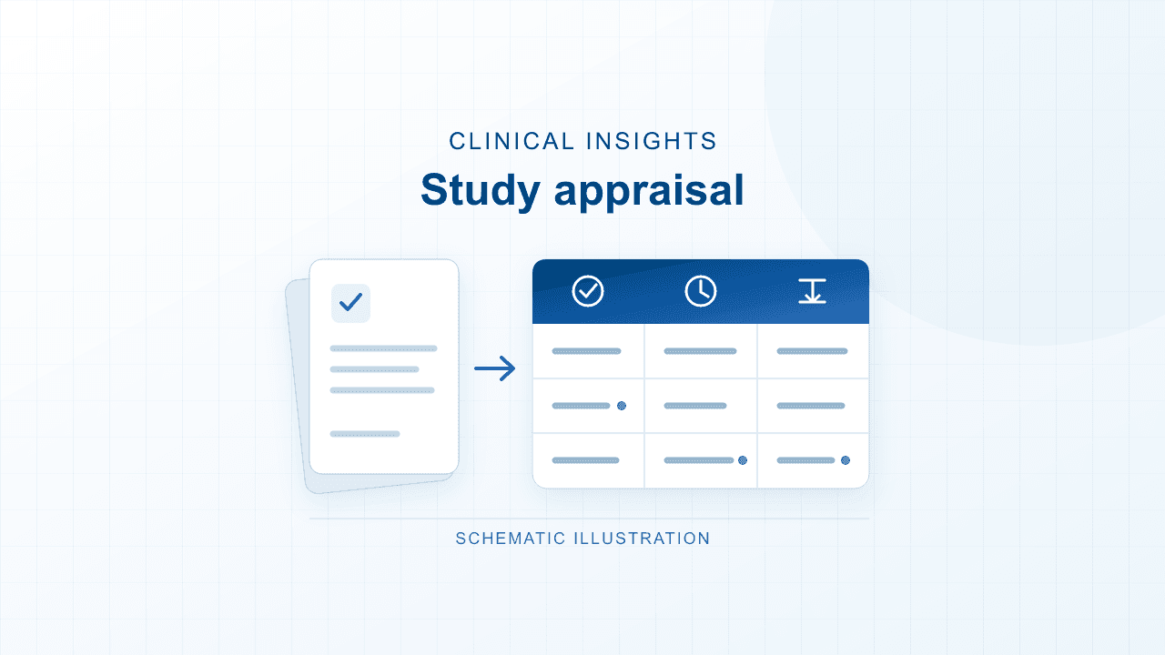Schematic illustration of study records compared by outcome, exposure and participant flow in a blue evidence matrix.